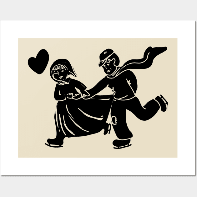 Love On Ice Wall Art by ElsewhereArt